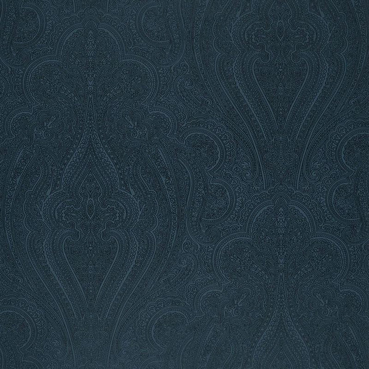Breckenridge Paisley Lapis 5006241 by Schumacher Designer Wallpaper Luxe Lodge 27.0" - Swanky Fabrics -