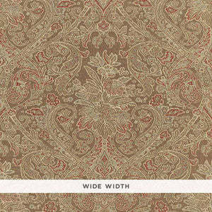 Sinclair Paisley Vicuna 5006251 by Schumacher Designer Wallpaper
