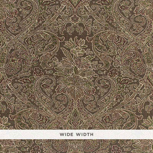 Sinclair Paisley Ash 5006252 by Schumacher Designer Wallpaper