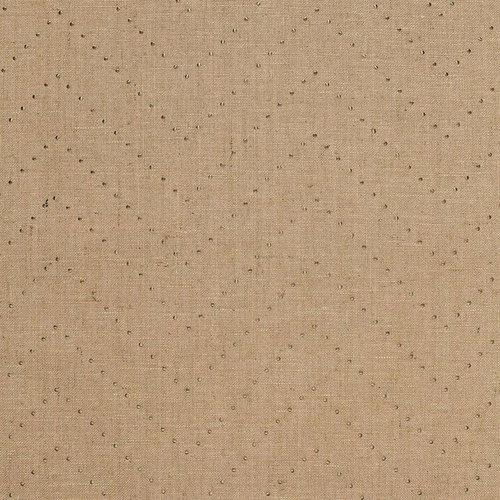 Colton Chevron Natural / Bronze 5006281 by Schumacher Designer Wallpaper Celerie Kemble 16.25" - Swanky Fabrics -