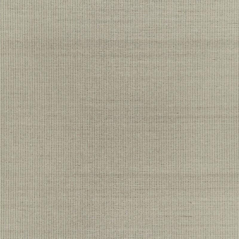 Harshaw Pinstripe Sisal Fog 5006162 by Schumacher Designer Wallpaper Luxe Lodge - Swanky Fabrics -