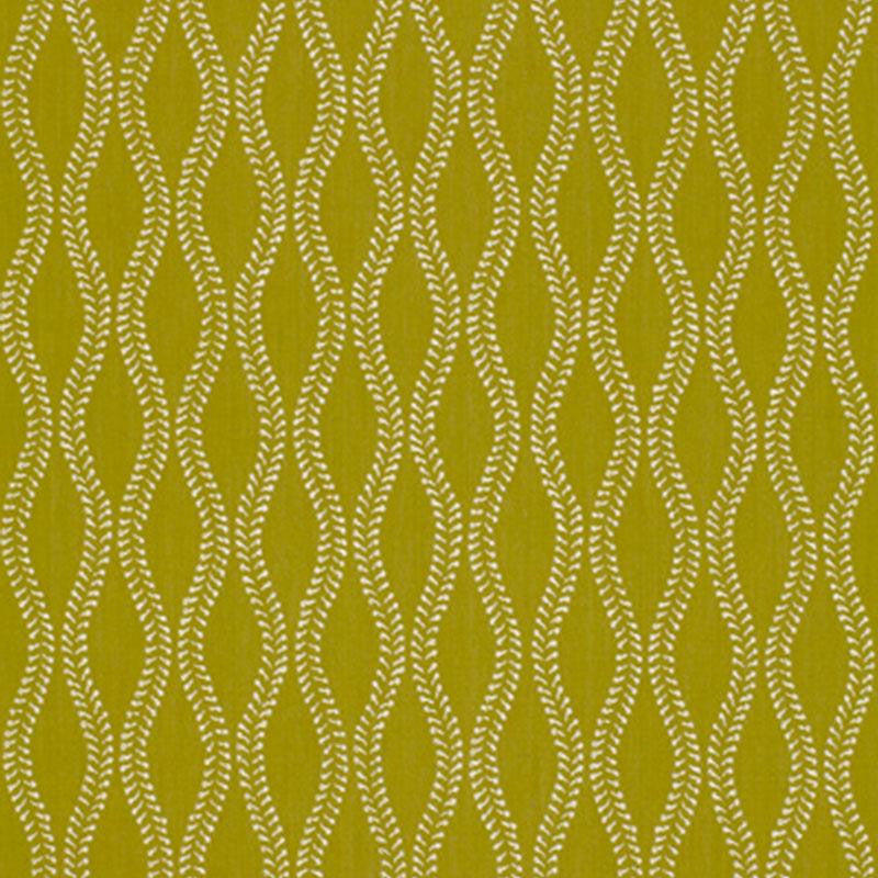Undulation Chartreuse 64401 by Schumacher Designer Fabric Tessera 13.75" - Swanky Fabrics -