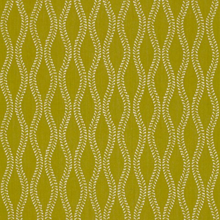 Undulation Chartreuse 64401 by Schumacher Designer Fabric Tessera 13.75" - Swanky Fabrics -