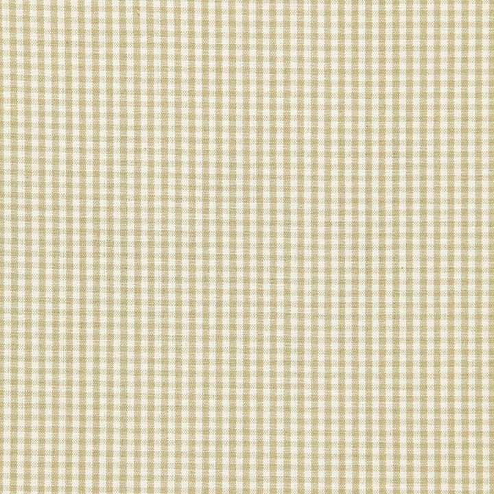 Barnet Cotton Check Flax 64620 by Schumacher Designer Fabric Chroma - Swanky Fabrics -