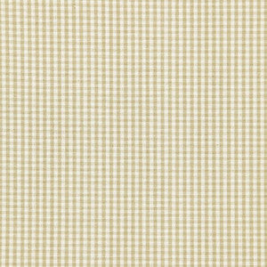 Barnet Cotton Check Flax 64620 by Schumacher Designer Fabric
