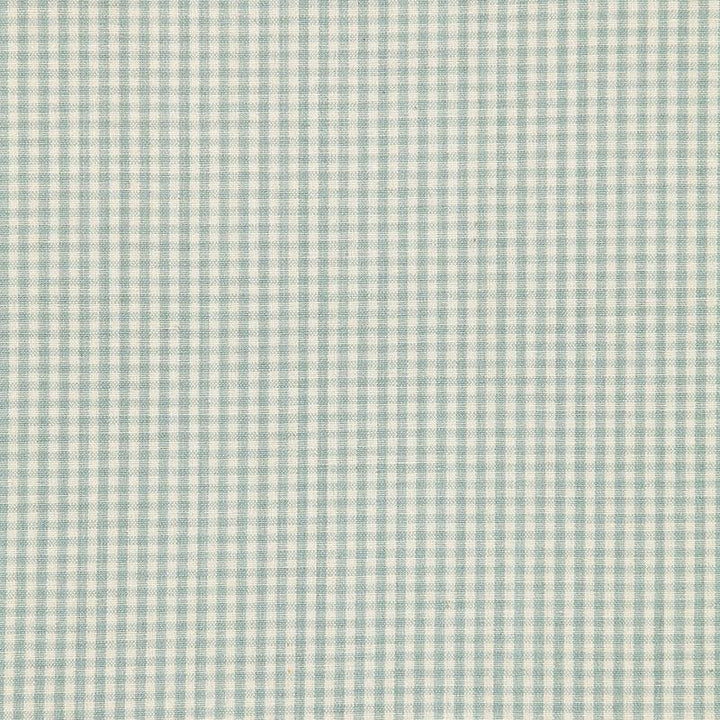 Barnet Cotton Check Aqua 64622 by Schumacher Designer Fabric Chroma - Swanky Fabrics -