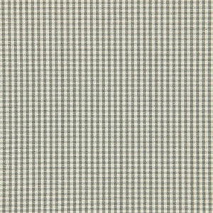Barnet Cotton Check Nickel 64625 by Schumacher Designer Fabric