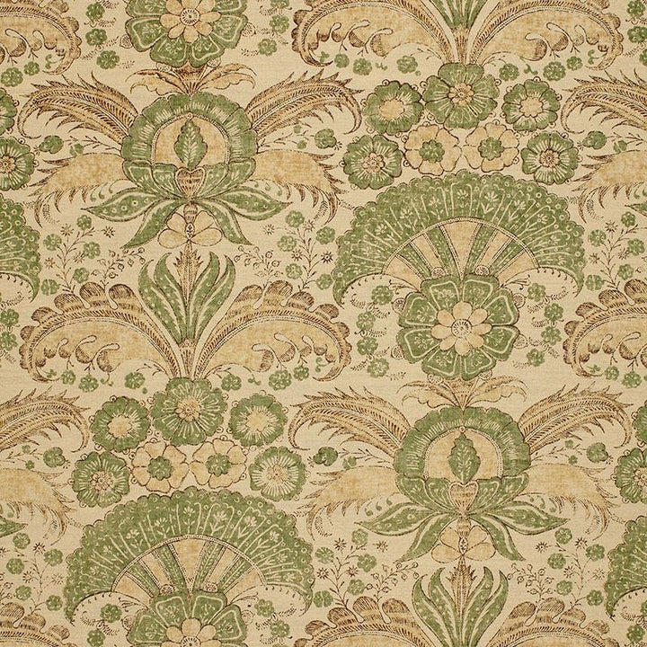 Calicut Mineral 1283001 by Schumacher Designer Fabric Malabar Hill 27.0" - Swanky Fabrics -