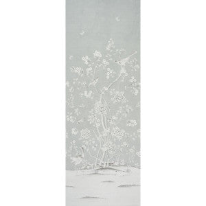 Chinois Palais Panel Grisaille 5007125 by Schumacher Designer Wallpaper