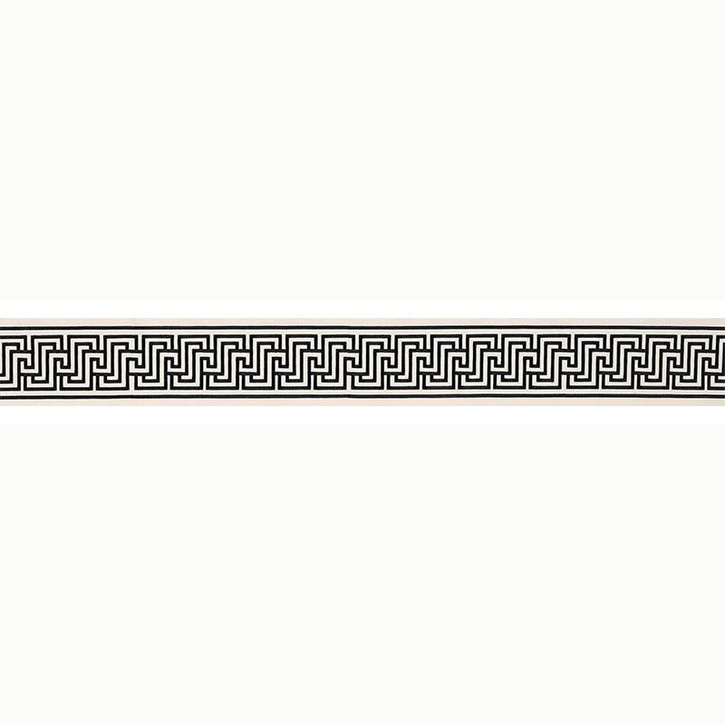 Labyrinth Tape Noir 66142 by Schumacher Designer Trim Mary Mcdonald 2.5" - Swanky Fabrics -