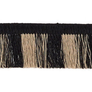 Palm Frond Lava Black 69280 by Schumacher Designer Trim