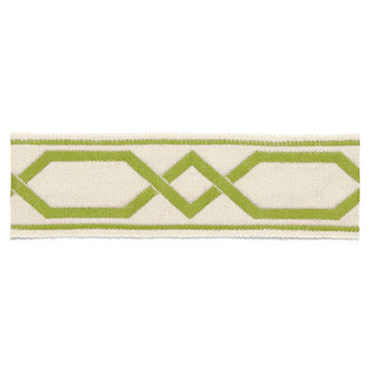 Saint Tropez Braid Kiwi 63091 by Schumacher Designer Trim Plein Air Trimmiings - Swanky Fabrics -