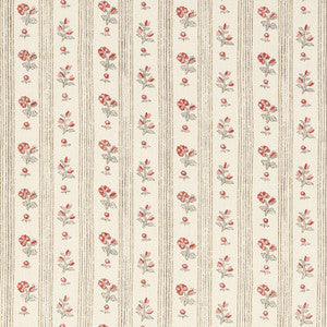 Cabanon Stripe Rouge 175960 by Schumacher Designer Fabric