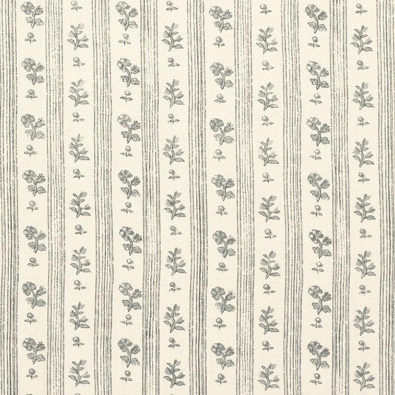 Cabanon Stripe Gris 175961 by Schumacher Designer Fabric Country Chic 6.0" - Swanky Fabrics -