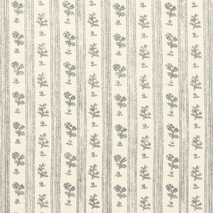 Cabanon Stripe Gris 175961 by Schumacher Designer Fabric