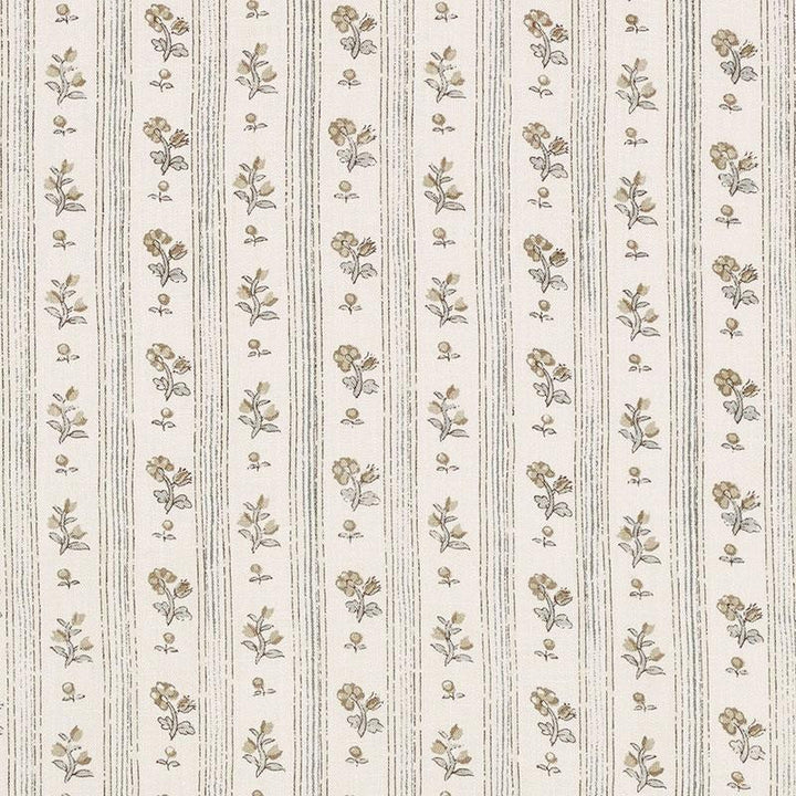 Cabanon Stripe Fawn 175962 by Schumacher Designer Fabric Country Chic 6.0" - Swanky Fabrics -