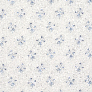 Cassis Floral Bleu 175971 by Schumacher Designer Fabric