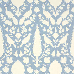 Chenonceau Sky 5004127 by Schumacher Designer Wallpaper