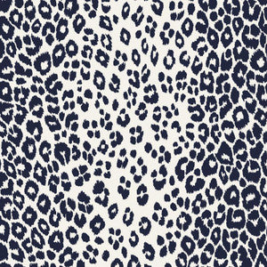 Iconic Leopard Ink 5007010 by Schumacher Designer Wallpaper