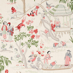 Yangtze River Ivory 176774 by Schumacher Designer Fabric