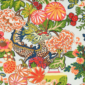 Chiang Mai Indoor/Outdoor Aquamarine 177310 by Schumacher Designer Fabric