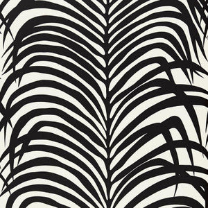 Zebra Palm Ebony 5006932 by Schumacher Designer Wallpaper