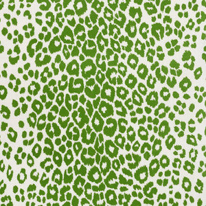 Iconic Leopard Indoor/Outdoor Green 177322 by Schumacher Designer Fabric