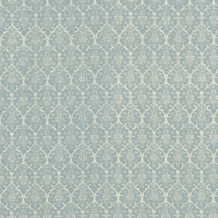 Burley Blue BURL001 by Schumacher Designer Fabric Veere Grenney I 2.5" - Swanky Fabrics -