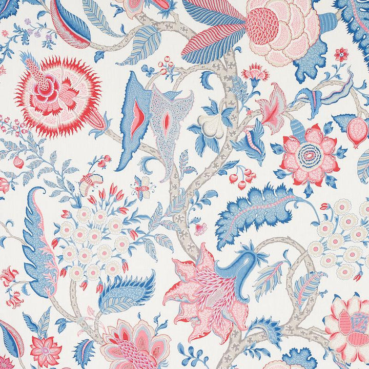 Arborvitae Rose & Delft 177370 by Schumacher Designer Fabric Schumacher Classics 54.0" - Swanky Fabrics -