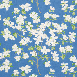 Blooming Branch Blue 177411 by Schumacher Designer Fabric