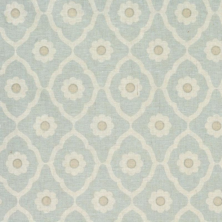 Soundess Blue SOUN001 by Schumacher Designer Fabric Veere Grenney 5.75" - Swanky Fabrics -