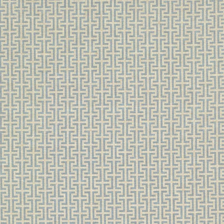 Temple Blue TEMP001 by Schumacher Designer Fabric Veere Grenney 2.38" - Swanky Fabrics -