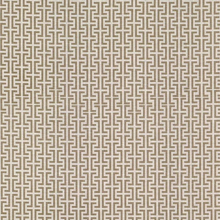 Temple Brown TEMP002 by Schumacher Designer Fabric Veere Grenney 2.38" - Swanky Fabrics -