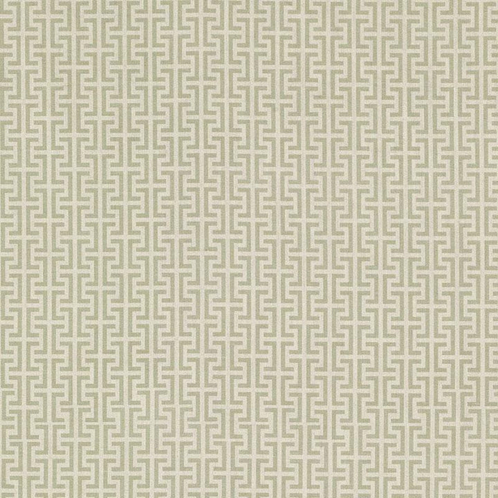 Temple Sage TEMP006 by Schumacher Designer Fabric Veere Grenney 2.38" - Swanky Fabrics -