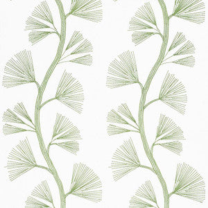 Ginkgo Embroidery Leaf 73080 by Schumacher Designer Fabric