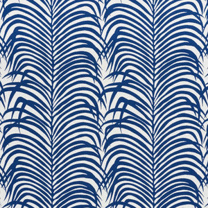 Zebra Palm Indoor/Outdoor Navy 73170 by Schumacher Designer Fabric