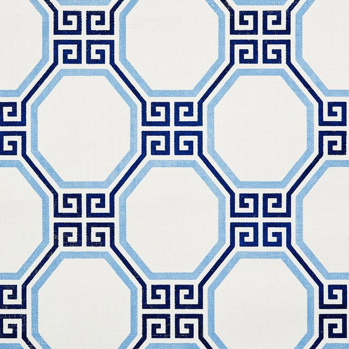 Octavia Paperweave Marine 5008890 by Schumacher Designer Wallpaper Orient Express 11.25" - Swanky Fabrics -