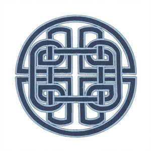 Chinoiserie Appliqu Blue 73041 by Schumacher Designer Trim
