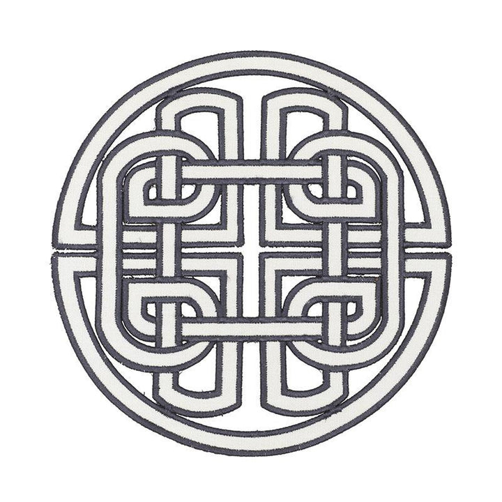 Chinoiserie Appliqu Spectator 73040 by Schumacher Designer Trim Orient Express 8.0" - Swanky Fabrics -