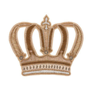 Crown Appliqu Gold 73330 by Schumacher Designer Trim