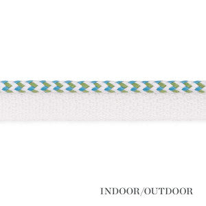 Bolander Cord Indoor/Outdoor Aqua 73471 by Schumacher Designer Trim