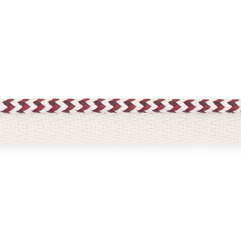 Bolander Cord Indoor/Outdoor Berry 73476 by Schumacher Designer Trim Indoor/Outdoor: Prints & Wovens - Swanky Fabrics -