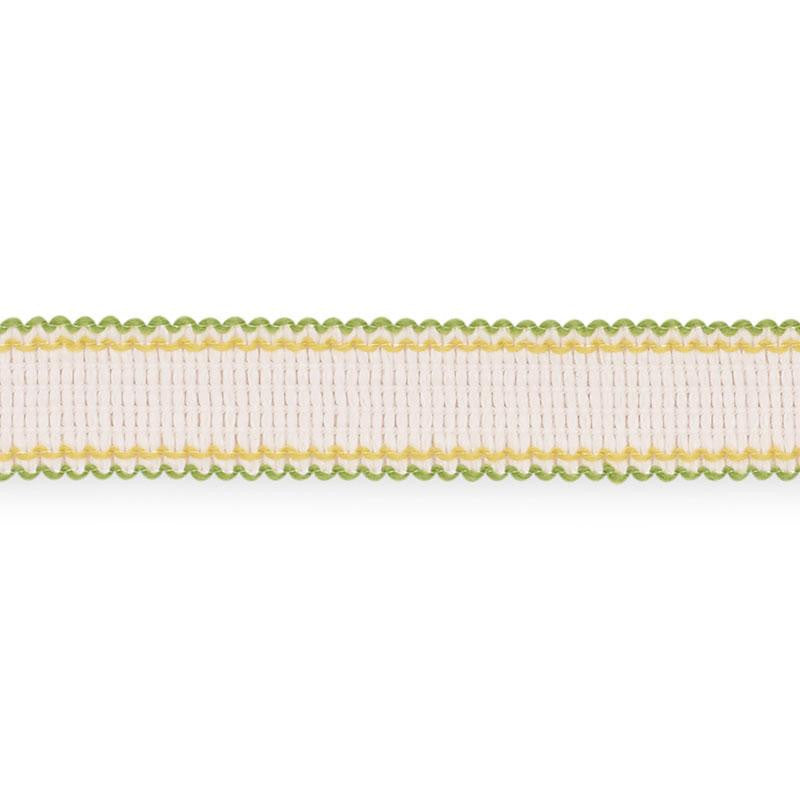 Filippa Tape Indoor/Outdoor Leaf 73575 by Schumacher Designer Trim Isola Indoor/Outdoor - Swanky Fabrics -