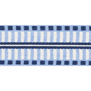 Jacobsen Tape Indoor/Outdoor Chambray 73631 by Schumacher Designer Trim