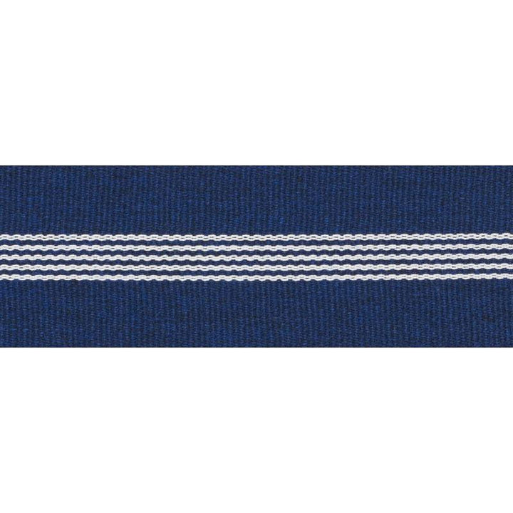 Nilsson Tape Indoor/Outdoor Navy 73642 by Schumacher Designer Trim Indoor/Outdoor: Prints & Wovens - Swanky Fabrics -
