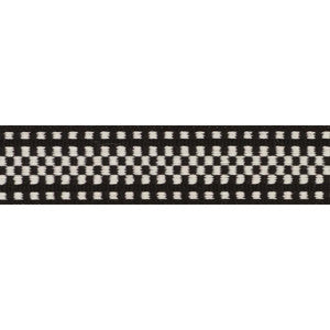 Marta Tape Indoor/Outdoor Black 73654 by Schumacher Designer Trim