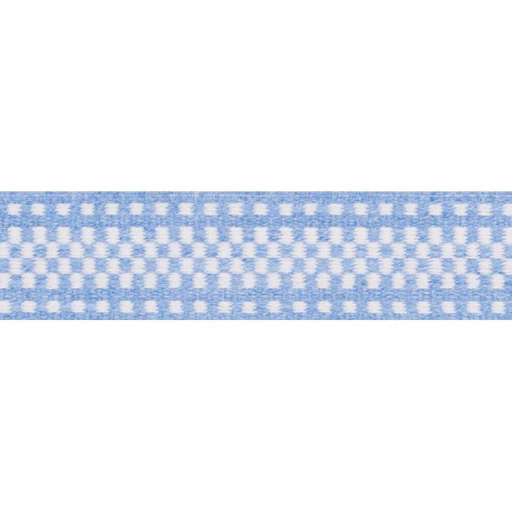 Marta Tape Indoor/Outdoor Chambray 73651 by Schumacher Designer Trim Indoor/Outdoor: Prints & Wovens - Swanky Fabrics -
