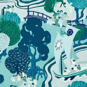 Pearl River Sea 173063 by Schumacher Designer Fabric
