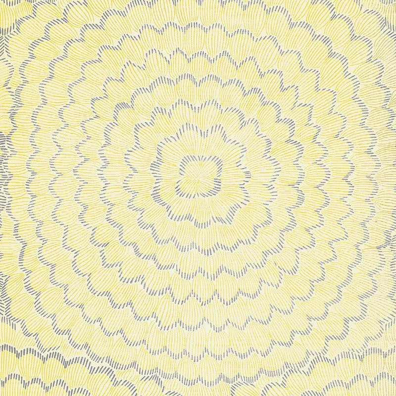 Feather Bloom Sisal Sun & Fog 5006077 by Schumacher Designer Wallpaper Celerie Kemble 34.0" - Swanky Fabrics -