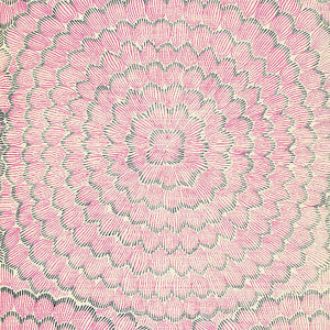 Feather Bloom Sisal Fuchsia & Jet 5006076 by Schumacher Designer Wallpaper